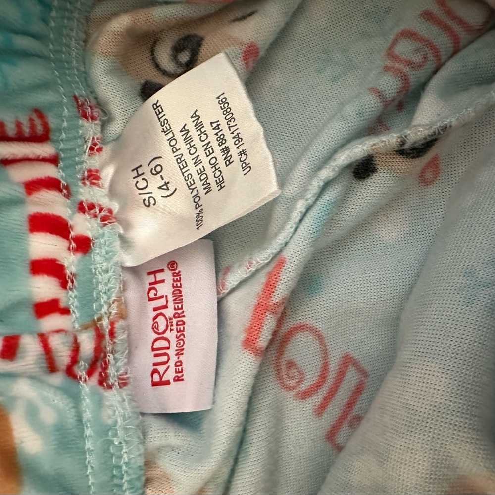 RUDOLPH THE RED NOSE REINDEER FLEECE PAJAMA BOTTOMS - Picture 5 of 5